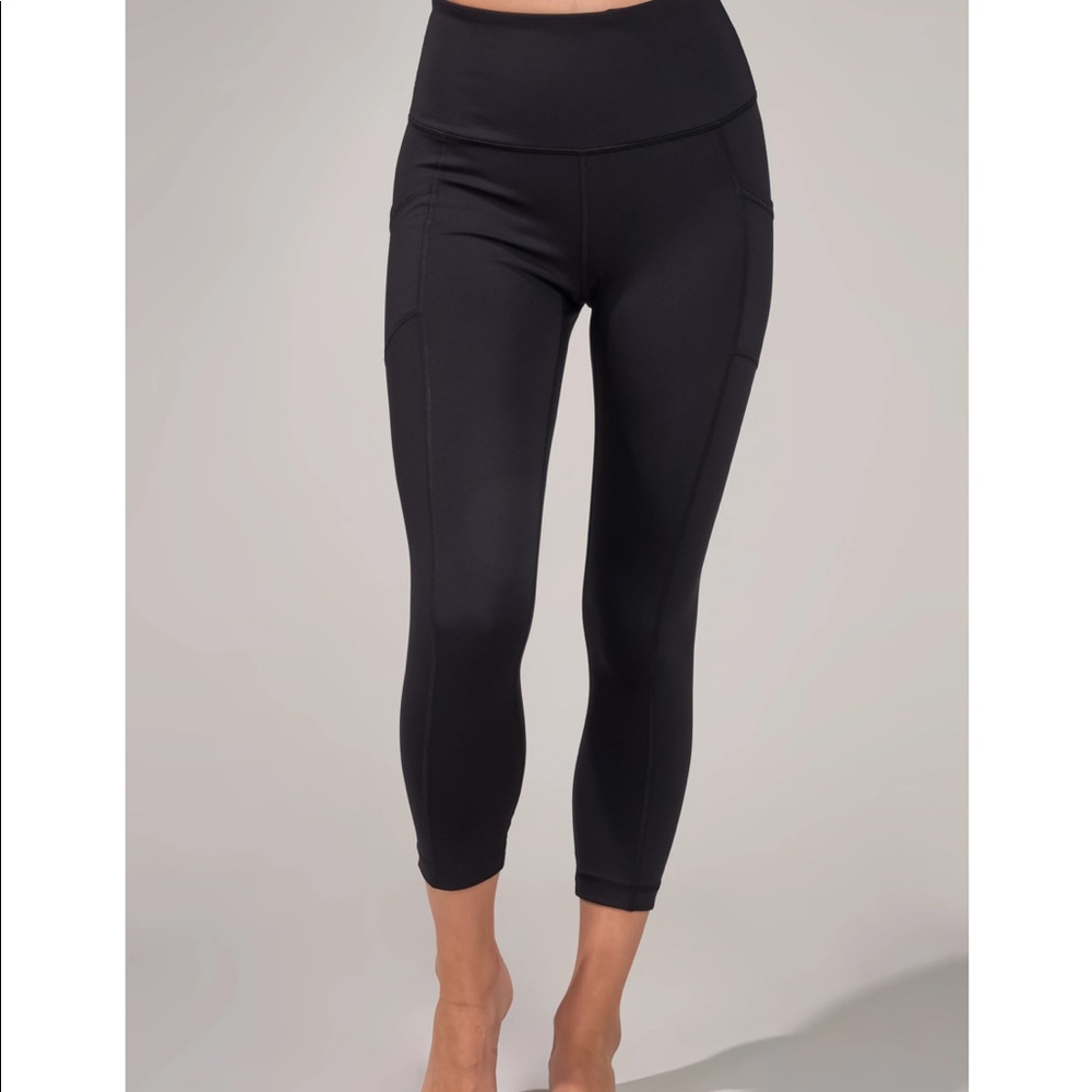 90 Degrees by Reflex Yoga Leggings cropped